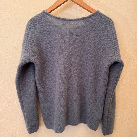 Sezane Gaspard Cardigan ✨ NWOT Vintage Blue - Picture 3 of 7